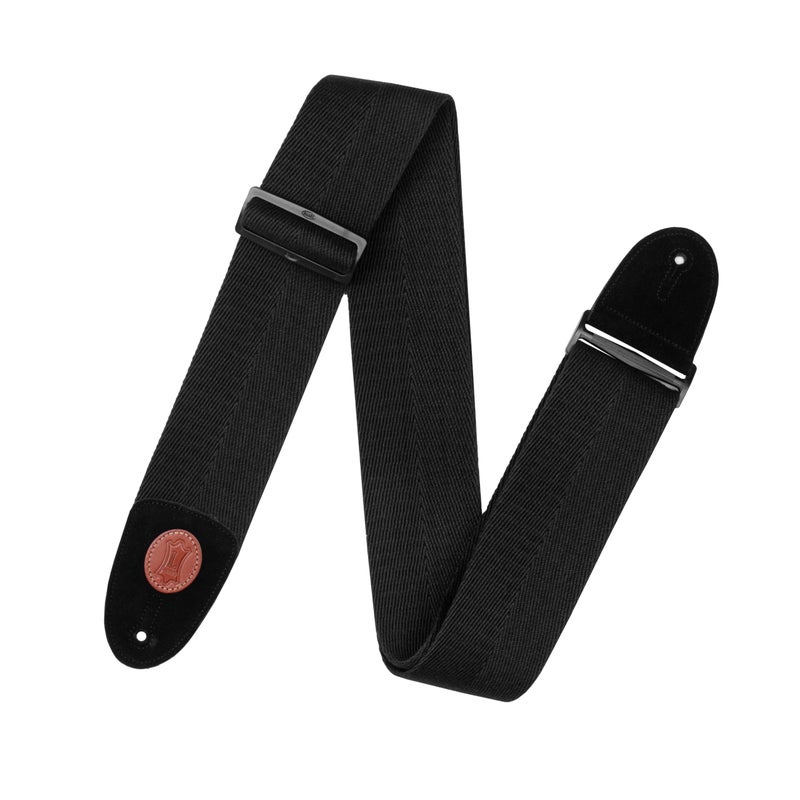 Levy's Leathers MSSC4-XL-BLK Bass Guitar Strap, Black - Image 1